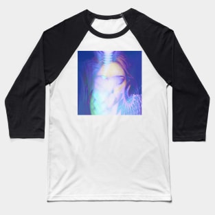 Taken - Glitch Art Portrait Baseball T-Shirt